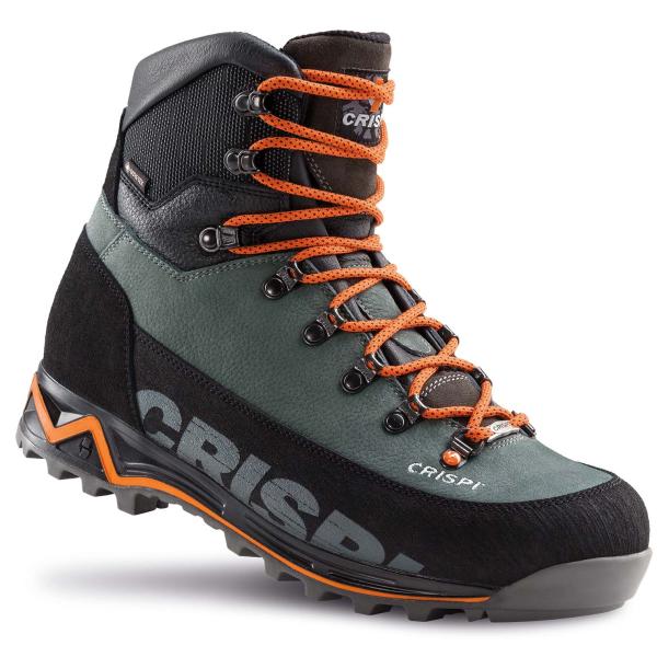 Scarponi Crispi Futura CX GTX grigio Storm con suola Vibram Megagrip e membrana Gore‑Tex vista laterale