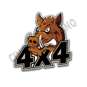 Adesivo Cinghiale 4x4