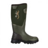 Stivale Browning Invector II HOM brown con logo cervo e suola doppia densità vista laterale