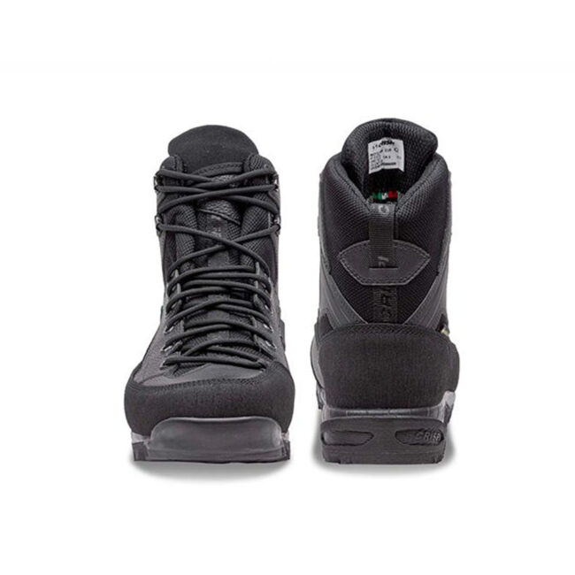 Scarponi Crispi AT 6 GTX mid‑cut marroni con suola Vibram vista laterale