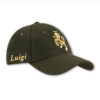 Cappellino Trabaldo verde con visiera nera Alpine e logo ricamato dorato