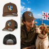 berretto Epagneul Breton Sardegna con patch effetto ricamo 3D simbolo Quattro Mori e nome ricamato